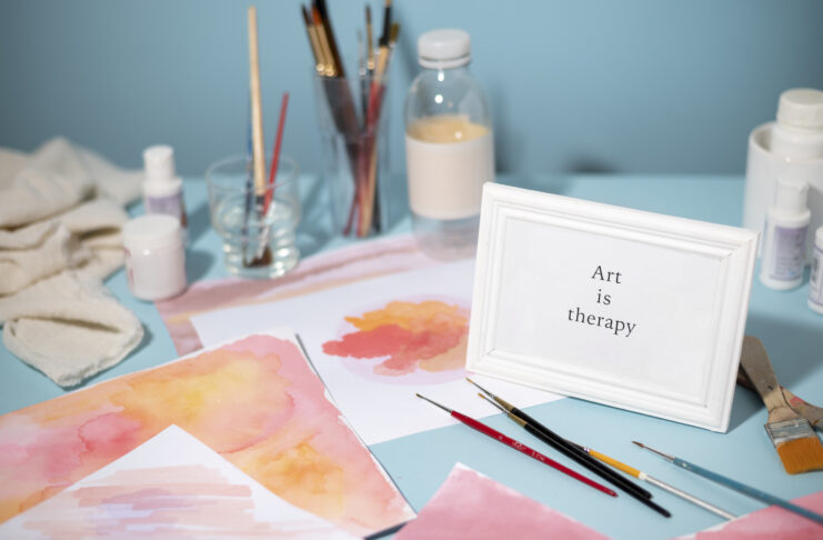 Art therapy session for trauma recovery