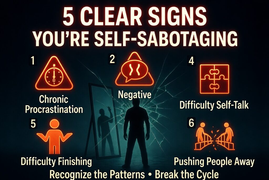 5 Clear Signs You’re Self-Sabotaging