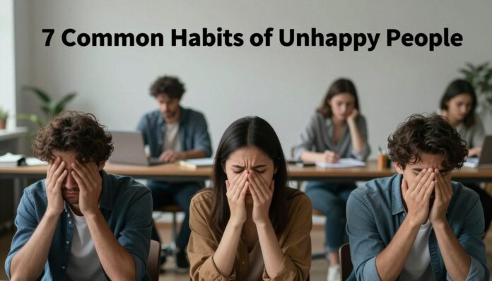 7 common habits of unhappy people