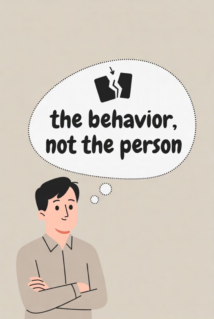 Separate the Person From the Behavior